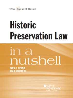 cover image of Historic Preservation Law in a Nutshell